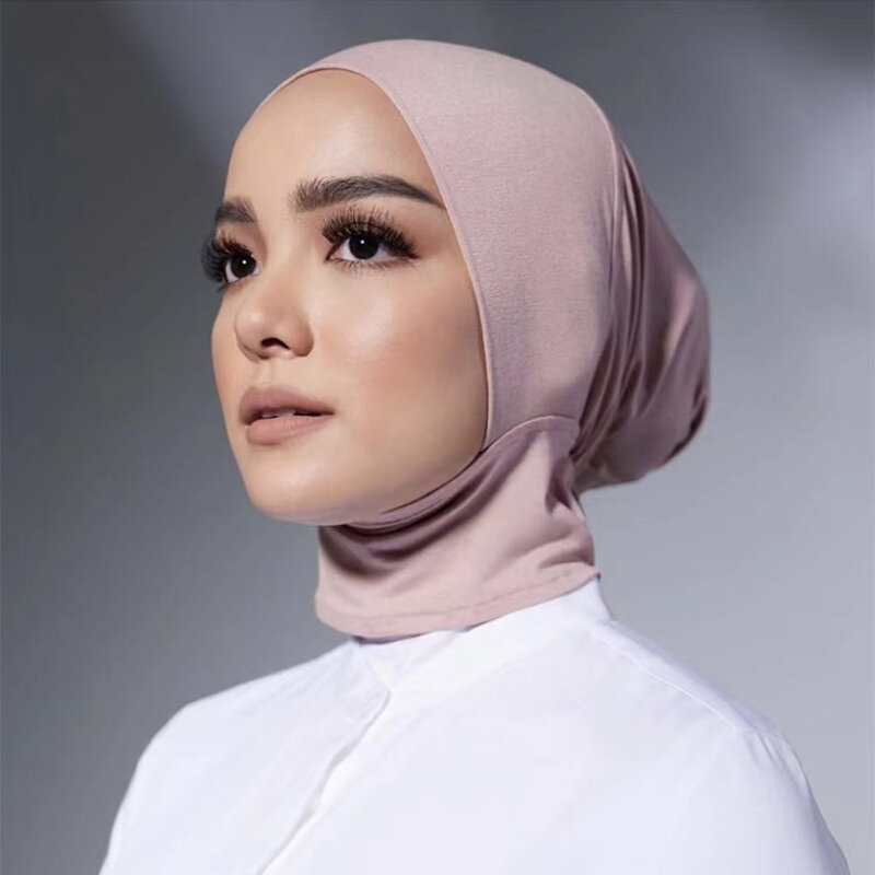 Velo de Hijab musulmán para Mujer, pañuelo para la cabeza, Turbante, gorro islámico, Turbante