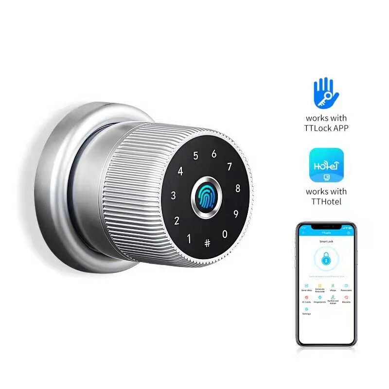 Wi-Fi Tt замок App Bluetooth замок со сканером отпечатков пальцев смарт-карта цифровой БЕСКЛЮЧЕВОЙ код электронный дверной замок для дома