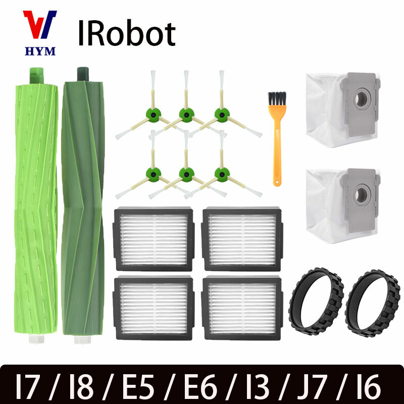 Accesorios para IRobot Roomba I7 I8 E5 E6 I3 J7 I6, piezas de repuesto para Robot aspirador, cepillo lateral principal