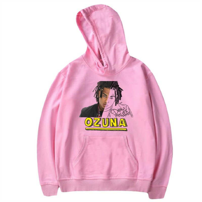 Hoodie Ozuna unissexo para homens e mulheres, moletom de manga comprida, streetwear com capuz, moda casual, inverno