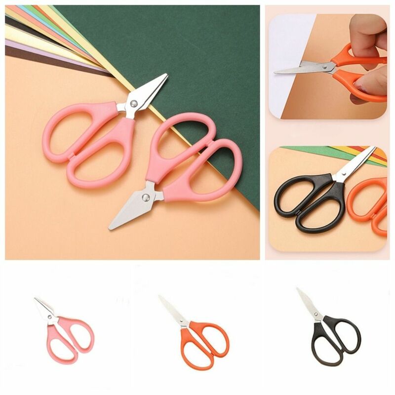 Mini tijeras de acero inoxidable, herramientas hechas a mano multifuncionales, minimalistas, Color caramelo, 10 piezas