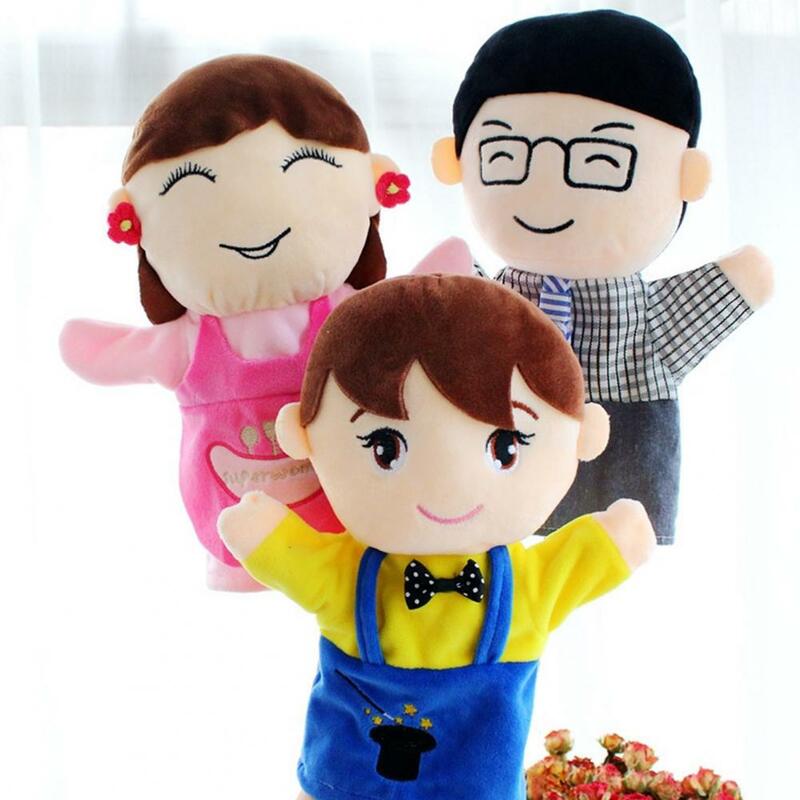Children Imagination Toy Plush Hand Puppet Family Hand Puppet Set for Imaginative Role-play Storytelling for Parents for Boys