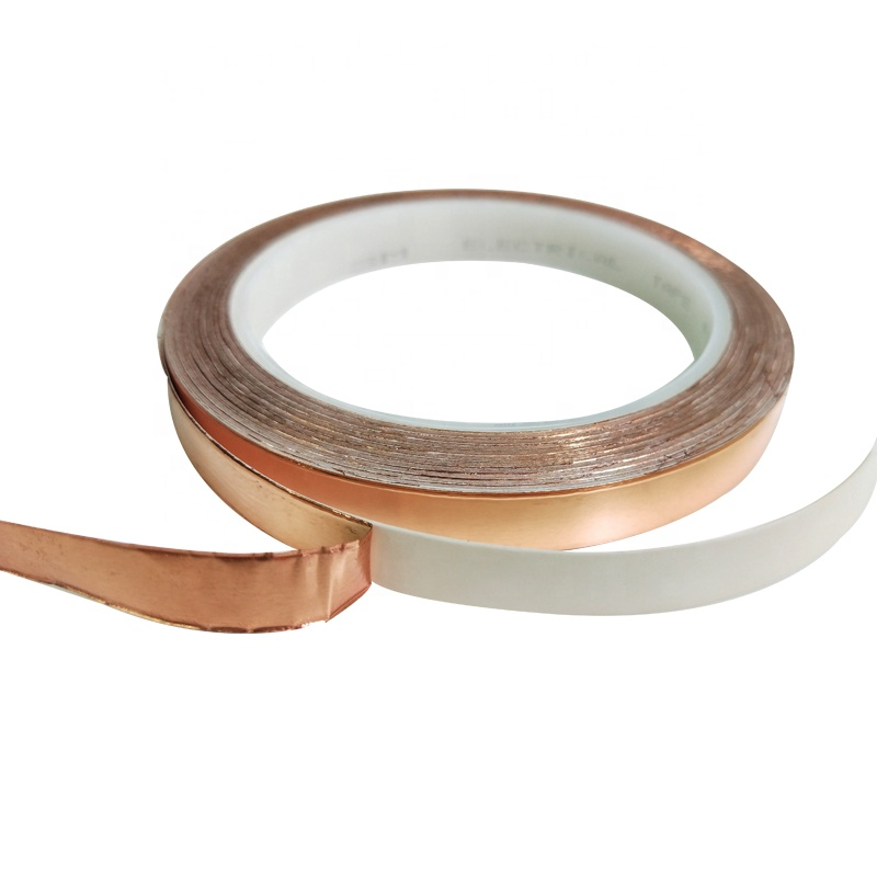 Cinta de lámina de cobre 1181 con longitud adhesiva conductora para fabricación de equipos