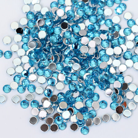 Mosaik glänzende Nagel perlen Stickerei 2,5mm Resin stone Diamant malerei runde Kristall harz bohrer für DIY Diamant malerei