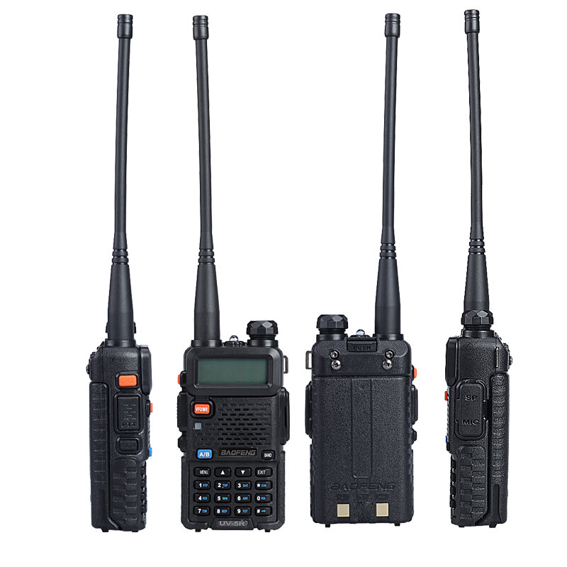 Baofeng-Walkie Talkie Original UV5R, Dual Band, BF portátil, Rádio em dois sentidos, Pofung HF Transceiver, 5W, 8W, 136-174MHz, 400-520MHz