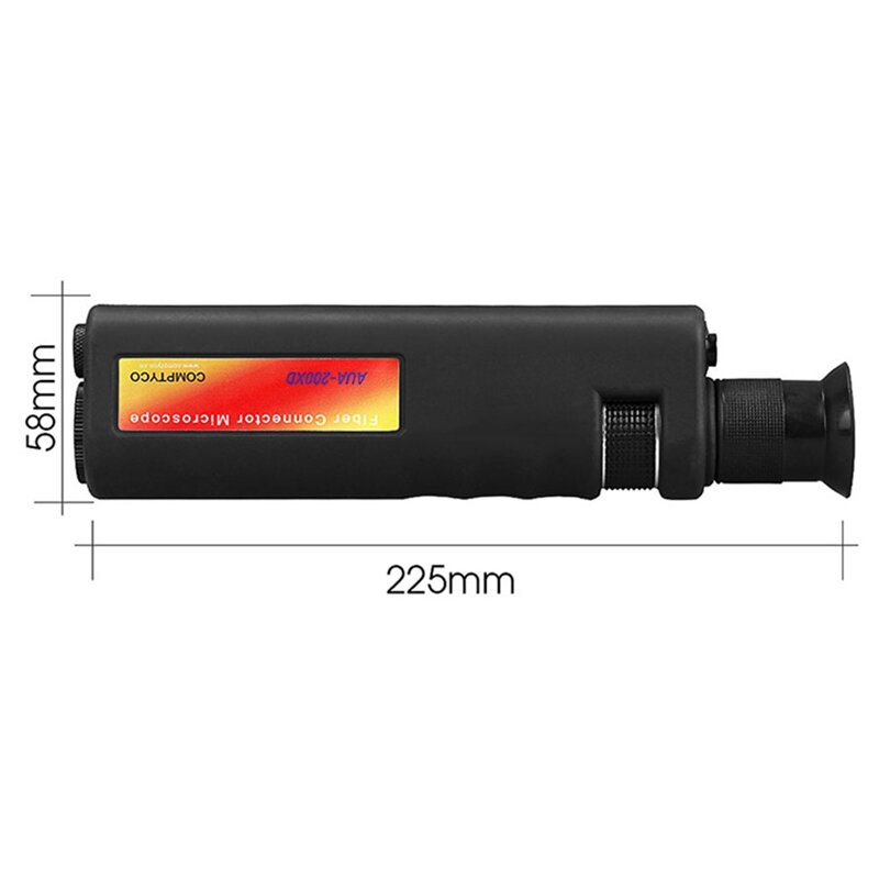 AUA-200XD lente d'ingrandimento frontale in fibra ottica portatile lente d'ingrandimento in fibra ottica 3.175Mm(SMA905) / 2.5Mm(SC/FC/ST) / 1.25Mm(LC) adattatore