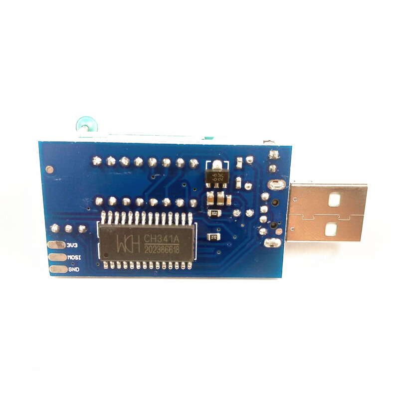 บอร์ด MX25L6405 CH341A BIOS โปรแกรมเมอร์แบบ USB เครื่องโปรเจคเตอร์สำหรับ24 25