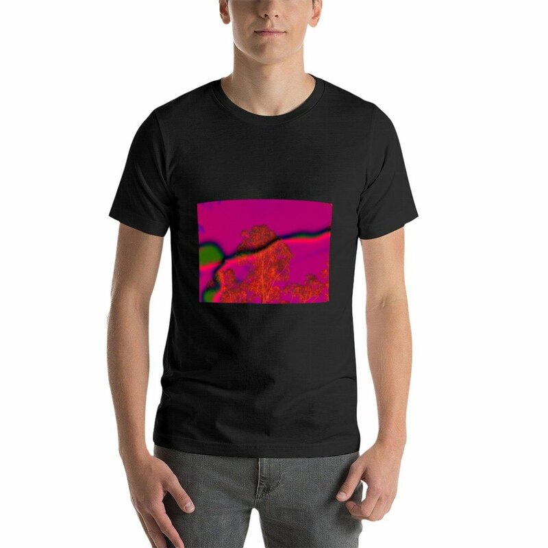 Camiseta de árbol con efecto para hombre, camisetas de anime sublime, gráfico