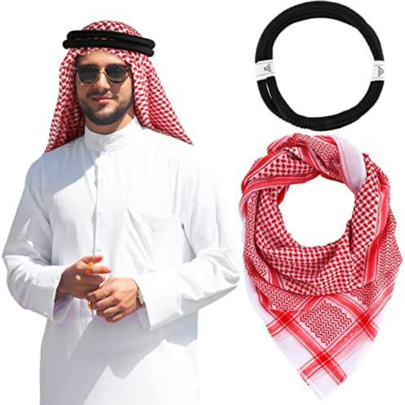 Ropa musulmana de Ramadán para Hombre y niño, diadema árabe saudita, pañuelo para la cabeza, gorro de oración Kufi judío de Dubái, turbante islámico Kippah