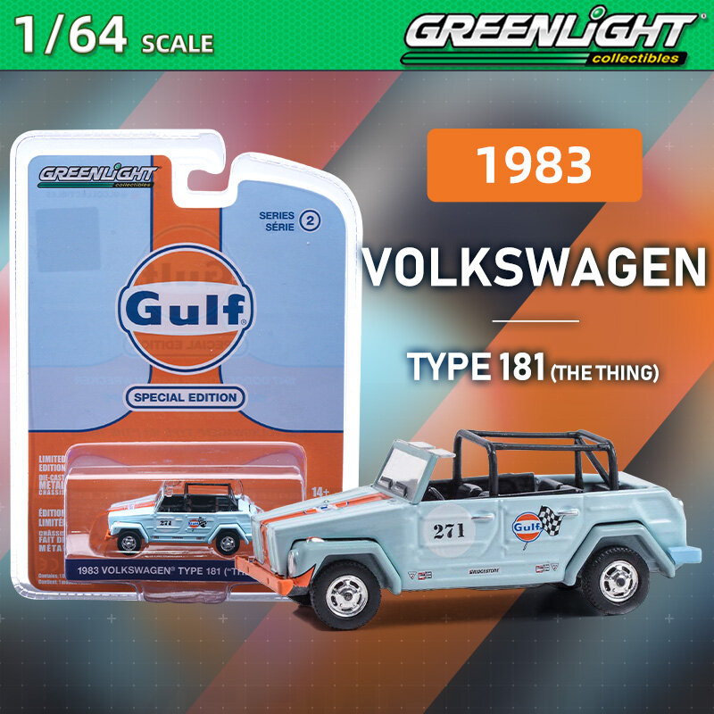 Greenlight 1/64รถจี๊ป Nissan Chevrolet Ford Dodge Shelby GMC Volkswagen Gulf โมเดลรถยนต์อัลลอย Diecast ของเล่นเด็ก