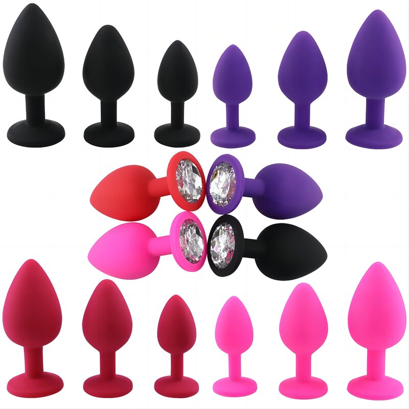 Soft SM Erotic Silicone Anal Plug Butt Unisex Bdsm Bondage Stopper Adult Game Prostate Massager Sex Toy For Men/Women Couples