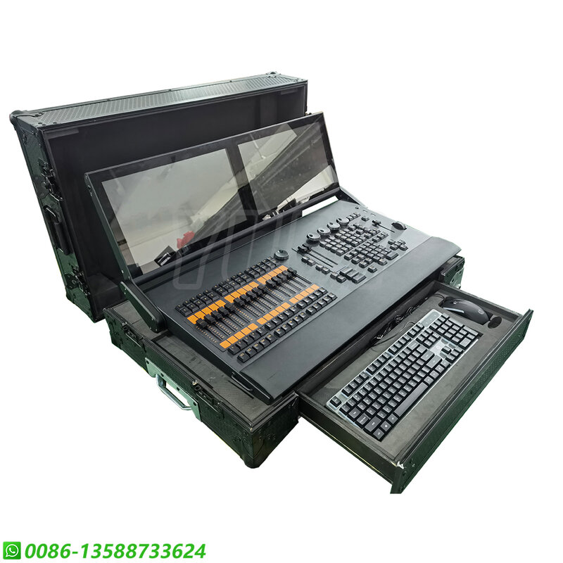 T2 Command wing Console With Motorized Fader And Backlight RGB DMX Console Stage Lighting Controller Party Decoration Equipment