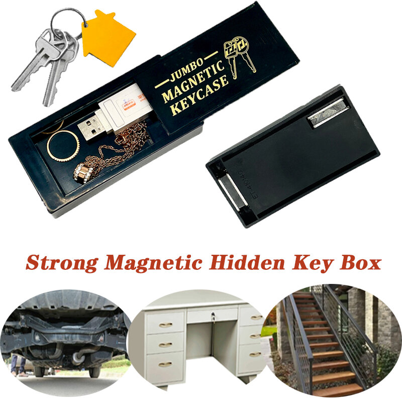 Sight Secret Key Safe Box Storage Secret Compartment Key Holder Box Outdoor Stash dengan Magnet Pill Money Tersembunyi Secret Box