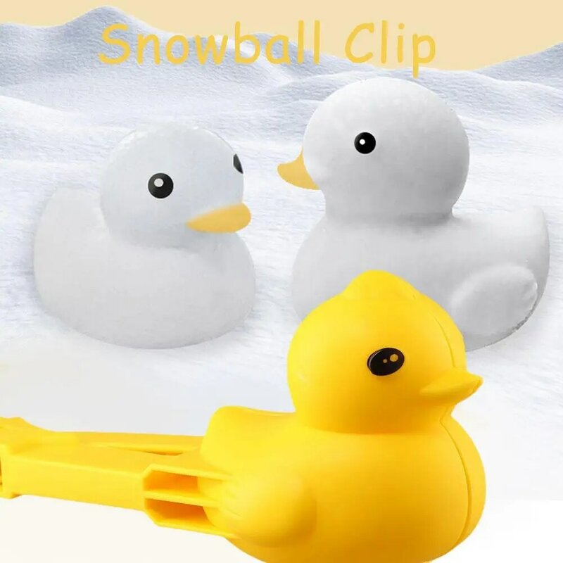 W kształcie kaczki klips dla dzieci na zewnątrz plastikowy śnieg piasek zimowy narzędzie do formowania do walki na śnieżki zabawki sportowe zabawy na świeżym powietrzu