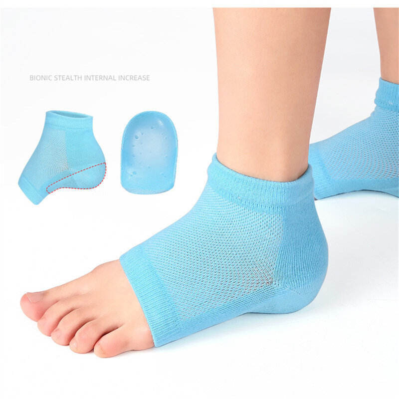 Unisex Höhe max Socken Sport höhe max Einlegesohlen halbe Höhe erhöhen Einlegesohlen unsichtbare Schuh lift Fersen polster Socken