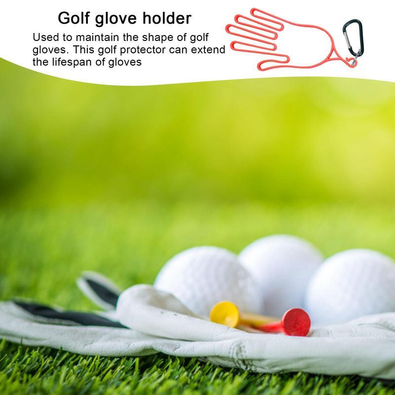 Golf Gloves Holder Golf Glove Keeper Sports Golfer Tool Gear Rack Dryer Hanger Stretcher With Buckles Golfer Tool