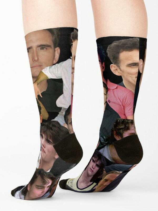 Homens e mulheres Matt Dillon Collage Socks, presente de Natal, Crazy Gifts