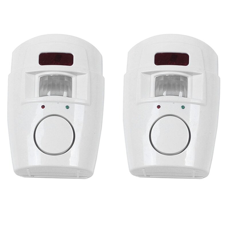 2X sistema di allarme di sicurezza domestica rilevatore Wireless + 4X telecomandi Pir sensore di movimento a infrarossi Monitor di allarme Wireless