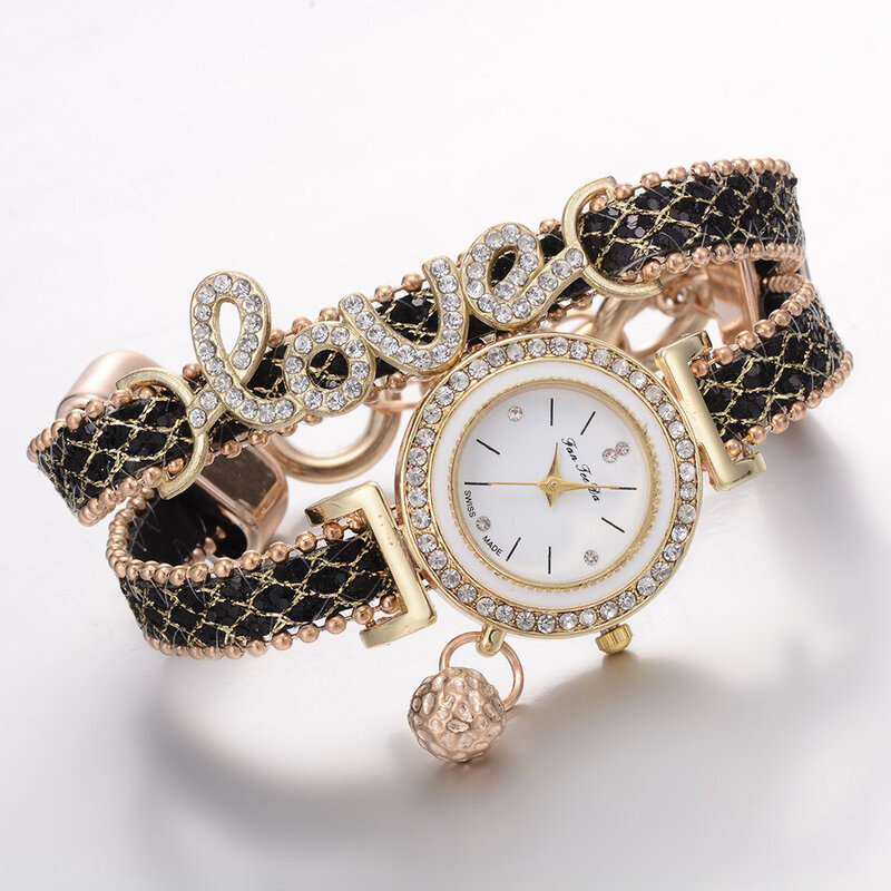 Lindos relógios de quartzo femininos, relógios casuais individuais, presentes modernos e elegantes