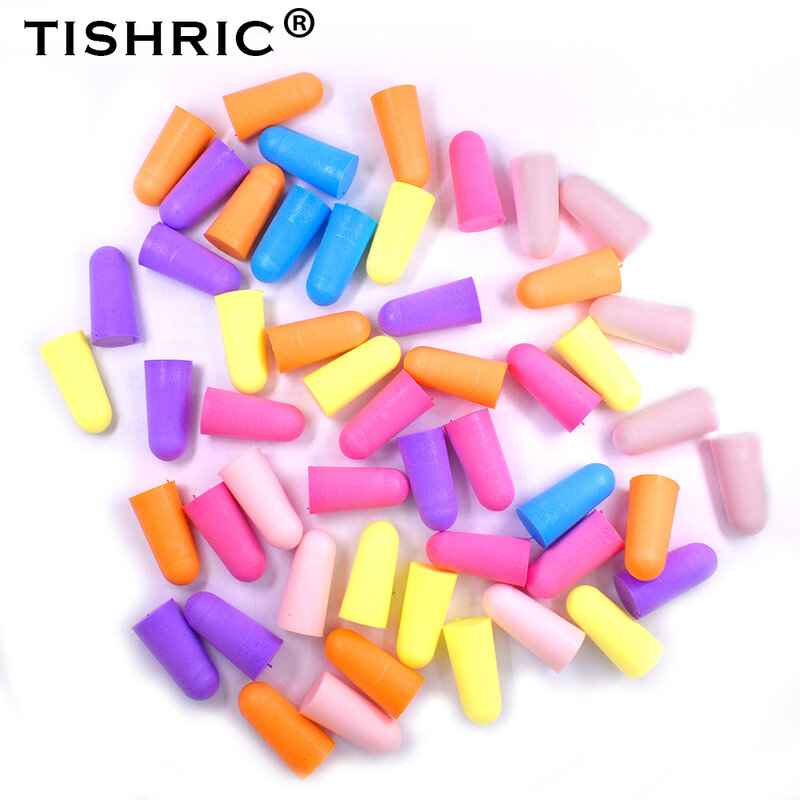 Вкладыши TISHRIC в консервировке для ушей, губчатые беруши для сна с защитой от шума, с уровнем шума 35,5 дБ, 30 пар