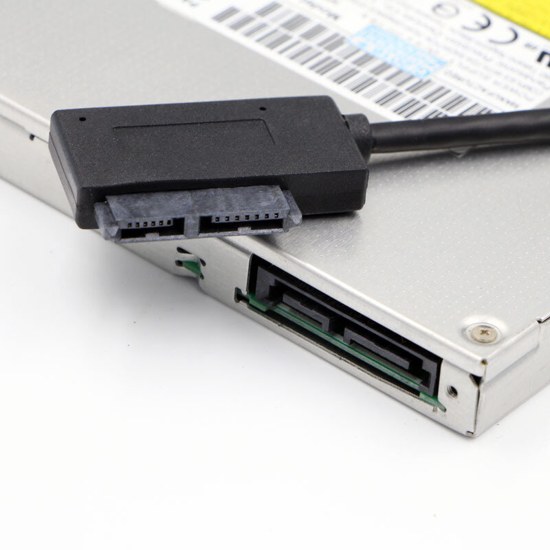 1~10PCS 35cm USB Adapter PC 6P+7P DVD Rom SATA To USB 2.0 Converter Slimline Sata 13 Pin Adapter Drive Cable For PC Laptop