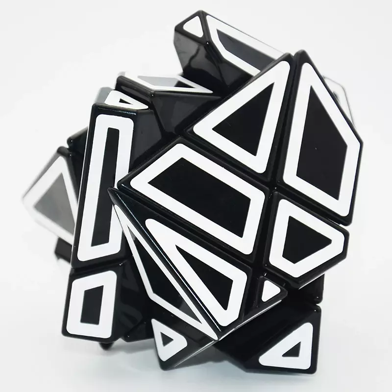 Lefun FangCun Ghost 6cm Cube Magico 3x3 cubo a forma di strano Puzzle Magico adesivo vuoto SpeedCube giocattoli educativi cubo fantasma