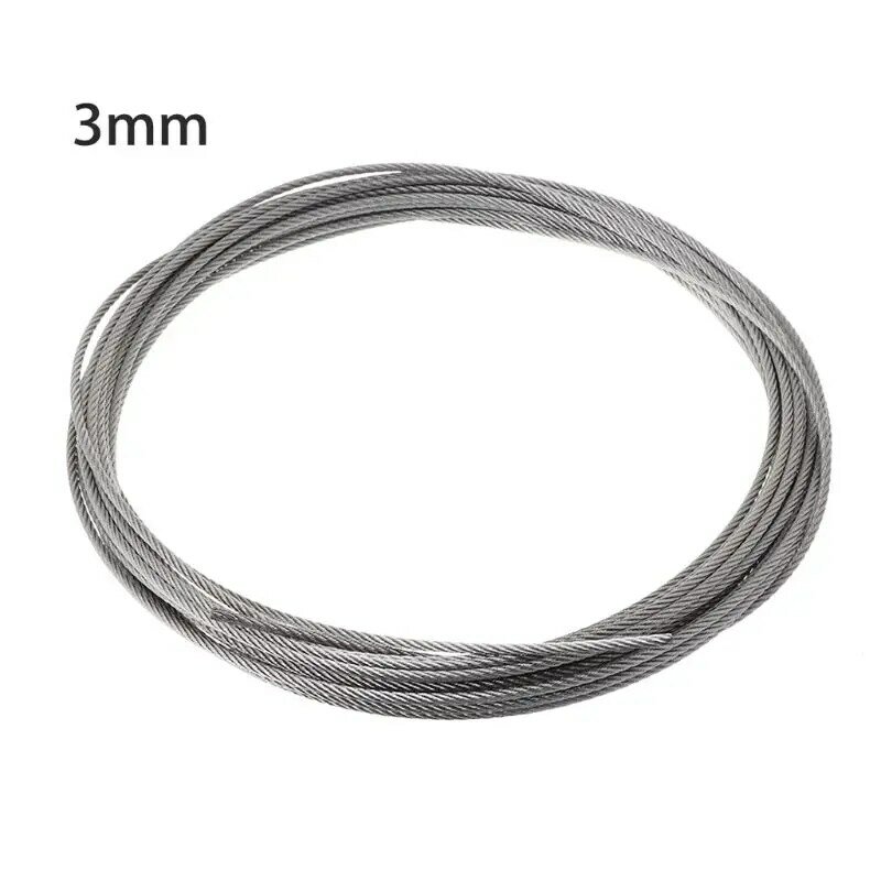Cuerda de alambre de acero suave para jardín al aire libre, resistente al óxido y al desgaste, 10 metros, 0,5/0,6/0,8/1/1.2/1.5/2/2.5/3mm