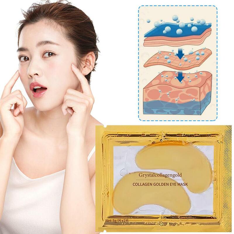Collagen Gold Eye Mask Anti-Aging Anti Wrinkle Dark Remove Dark Puffiness Acne Skin Eye Patch Care Fade Circles Circles Q9M6