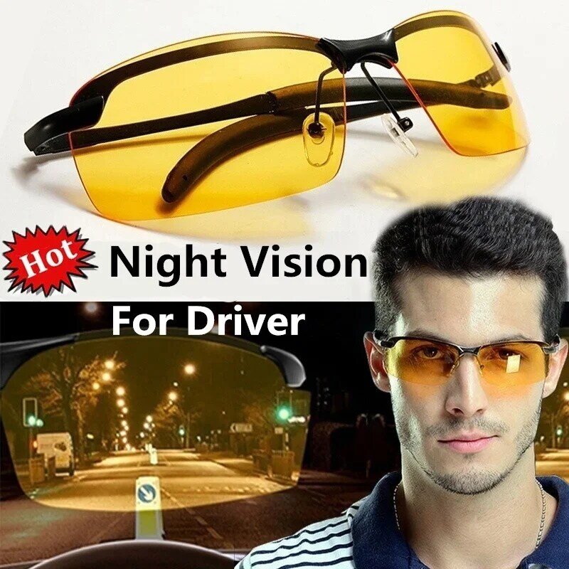 Kacamata bersepeda Anti-UV, untuk pria dewasa, kacamata berkendara siang malam hari, fesyen terpolarisasi