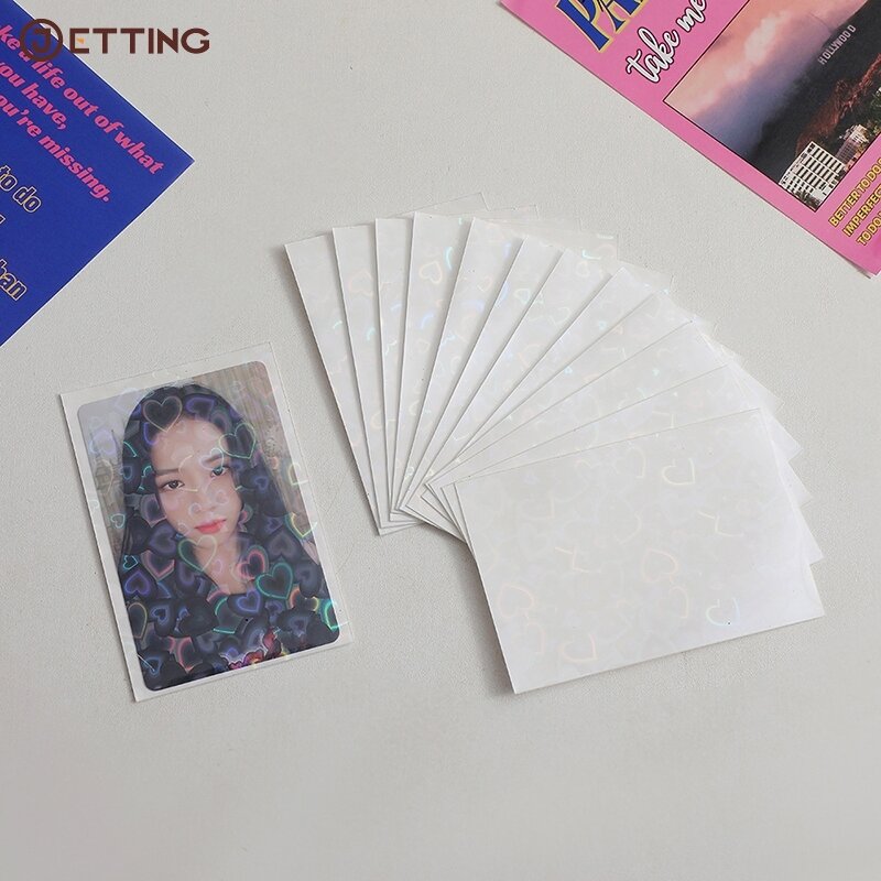 20pcs/pack 61x91mm Heart Transparent Card Sleeves Card Sleeves Heart Holder For Postcards Films Photocard Game Cards Protector