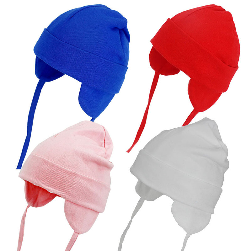 Zimowa czapka dla niemowląt w dużych rozmiarach z bawełny czapka z wełna do pluszowych podszewką czapka z dzianiny dla dziewczynek chłopcy ciepłe akcesoria dla dzieci 2-6 lat