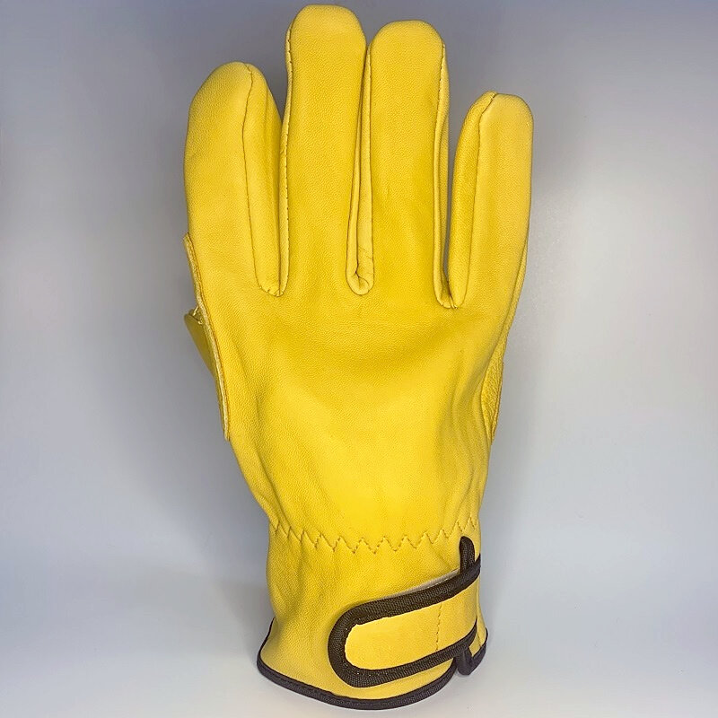 Sarung tangan kerja kulit pelindung keselamatan las, sarung tangan kerja pengemudi sepeda motor olahraga tahan aus kode rata-rata
