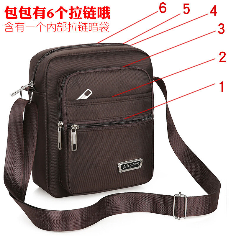 Многофункциональная сумка на плечо для мужчин, нейлоновая мужская сумка-мессенджер, Модный повседневный тоут через плечо, дорожная сумочка