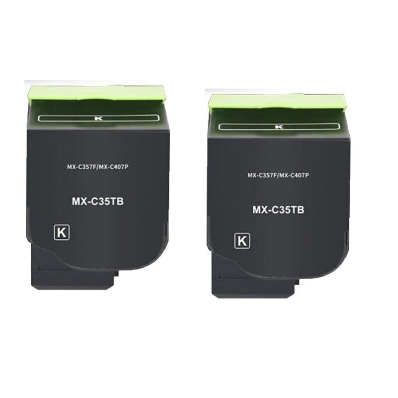 2 opakowania kaseta z czarnym tonerem na ostre MX-C35TB MX-C357F MX-C407P