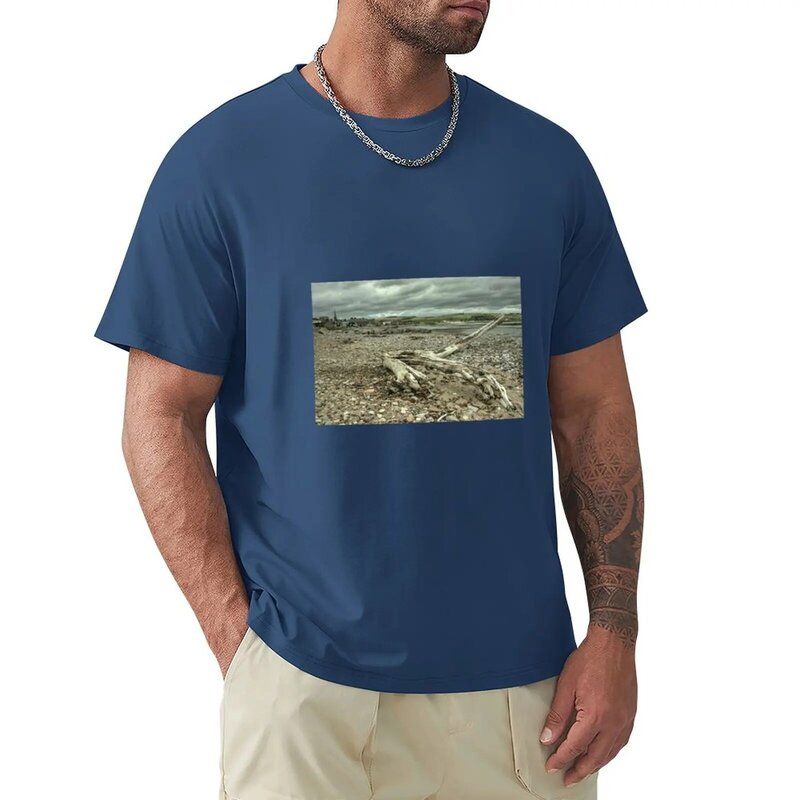 Camiseta vintage de gran tamaño para hombre, blusa grande y alta