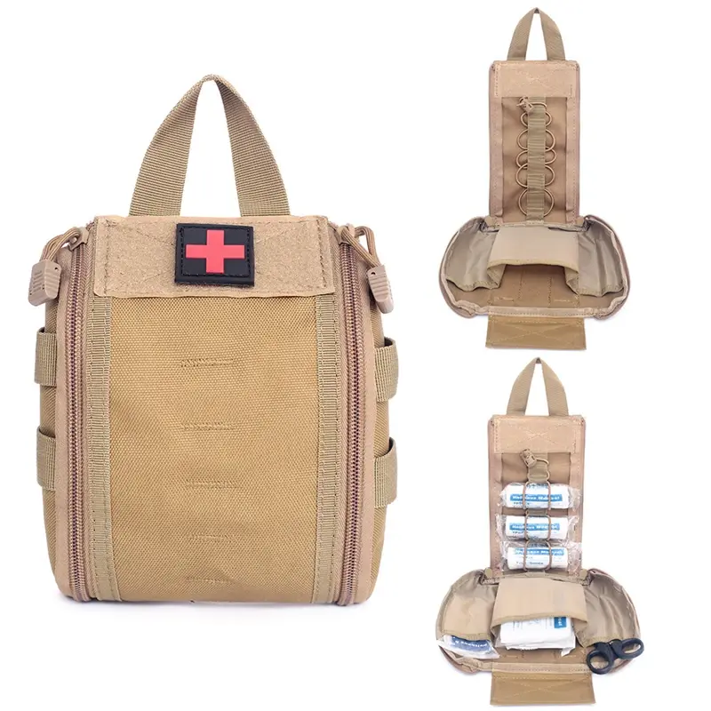 Tactical Molle Pouch kit di pronto soccorso, EDC, borsa multiuso di emergenza per la caccia e il campeggio