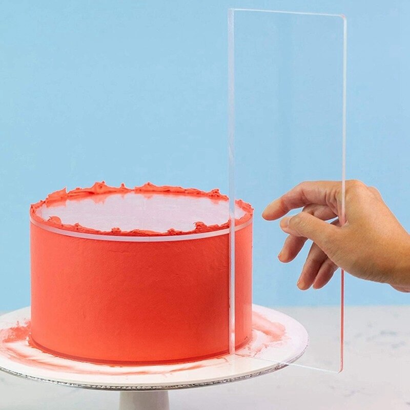 투명한 케이크 크림 스크레이퍼, 케이크 장식 도구, 사용하기 쉬운 주방 도구, 내구성