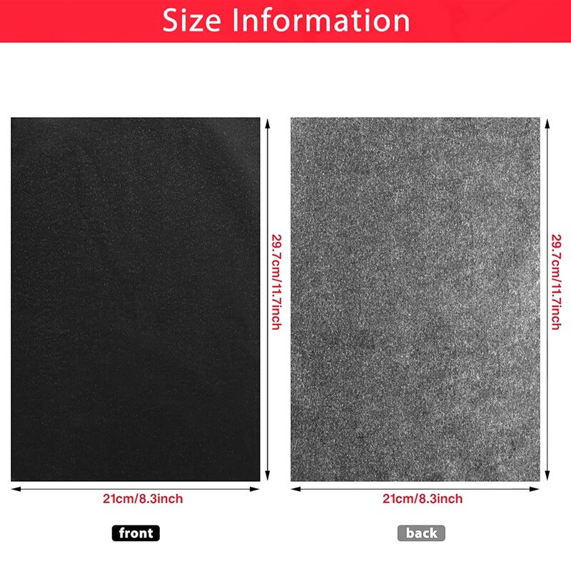 Углеродная копировальная бумага 11,5X8,3 дюймов A4, черная копировальная бумага из углеродного графита с тисненым стилусом