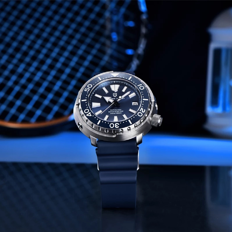 PAGANI DESIGN 45mm Atum Relógio Automático dos homens Bezel Cerâmica Mecânica Mergulho Relógio de Pulso de Aço Inoxidável dos homens À Prova D' Água Relógio