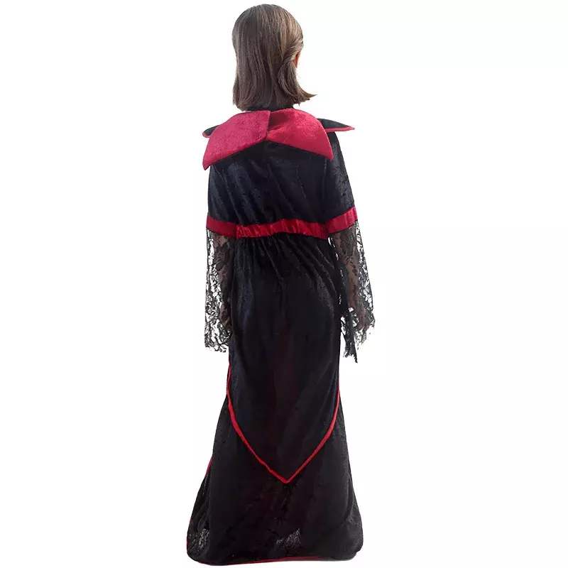 Vampire Costume Halloween Disguise Party Uniforms Girl Cosplay Dress Costumes Children Devil Ghost Clothing Carnival Stage Dress