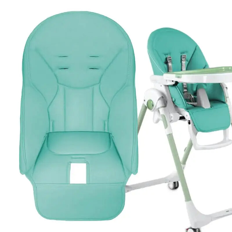 Funda de cuero PU para silla de bebé, cojín para asiento de crecimiento de niños, funda para asiento de cena, accesorios para silla de comedor para niños