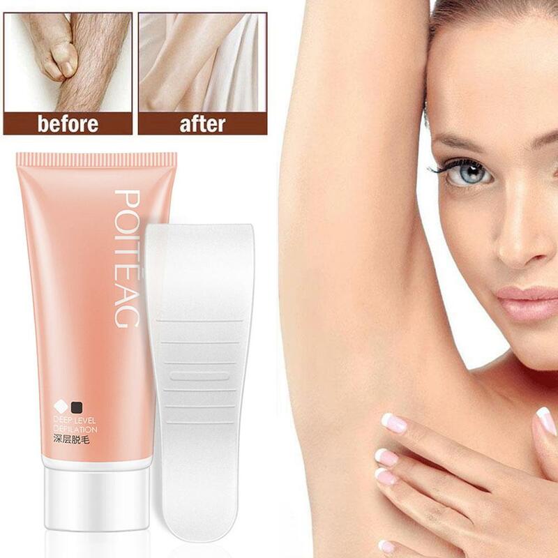 60g Fast Hair Removal Cream Painless Depilatory Cream Skin Friendly Painless Hair Remover Cream For Women And Men H1I1