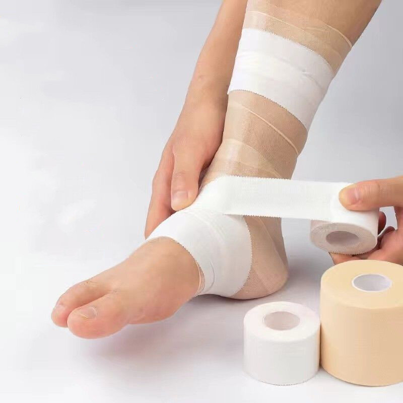 Oddychający samoprzylepny ochraniacz na kolana na taśmy sportowe palec sportowy ściągacz na kolano bandaż taśma mięśniowa orteza stawu skokowego pierwszej pomocy
