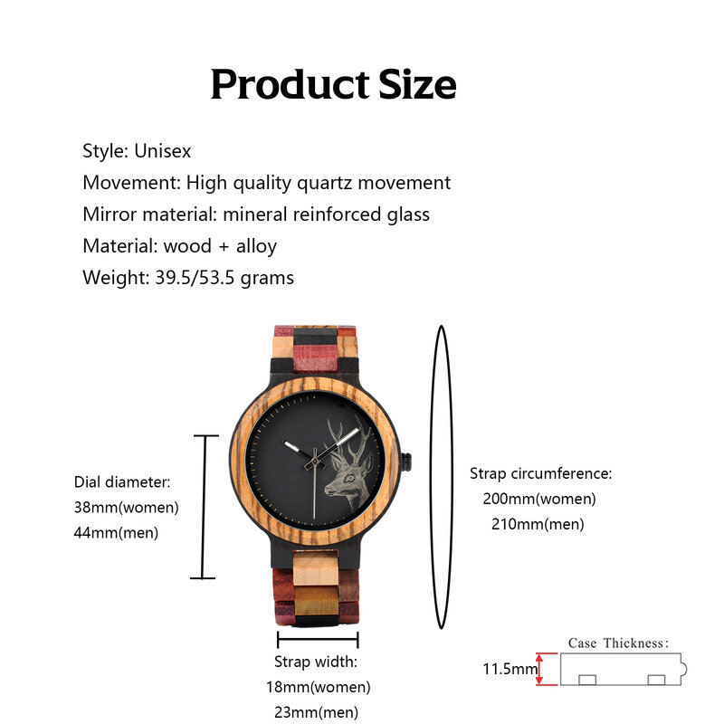 Para drewniany zegarek kwarcowy, analogowe Anti-scratch kolorowe para mody zegarek, najlepszy prezent dla mężczyzn i kobiety modne egzotyczne