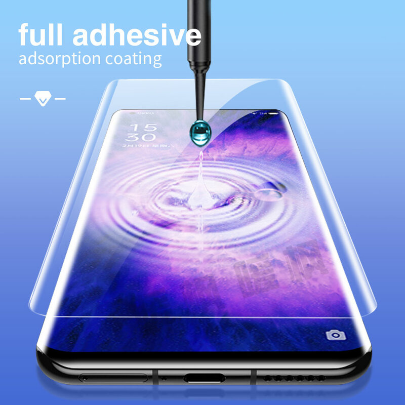 Protection complète d'écran pour Smartphone OPPO Find X5 pro, en verre trempé UV, Film de protection pour téléphone, X3 X2 X UV