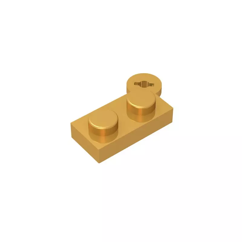 Gobricks-bisagras de GDS-808, elementos funcionales, placa con bisagras de 1x2 (derecha), compatible con lego 73983 2430, bricolaje educativo para niños
