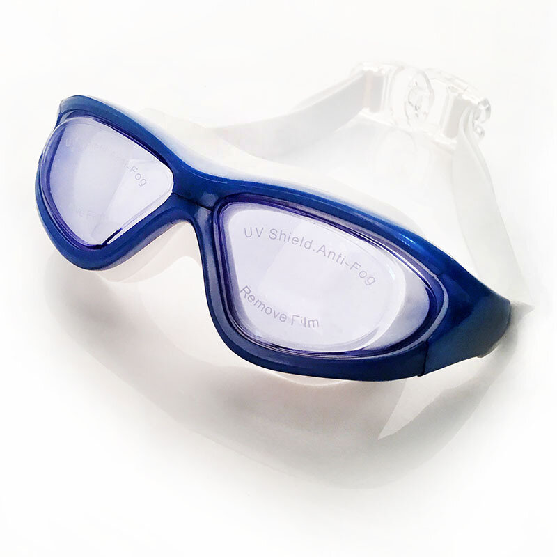 Nieuwe Volwassen Bijziendheid Zwembril Groot Frame Hd Antifog Galvaniseren Zwembril Lenzen Zwemmen Equipm Groothandel