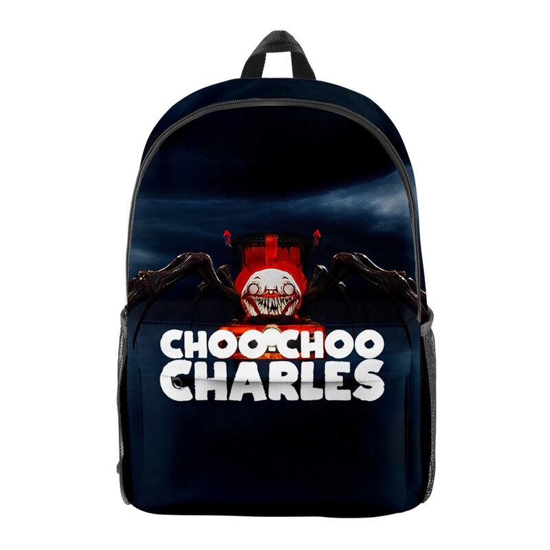 Choo-Choo Charles Pack Students Child Backpack Man/Woman Zipper Bag Zip Backpack School 3D Print Bag Backpack