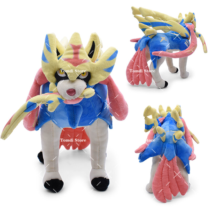 Muñeco de peluche de Pokémon Lycanroc Zacian Zamazenta Sword & Shield, juguete de dibujos animados legendario, 8 estilos