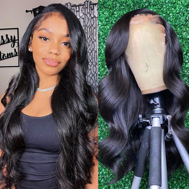 40 Inch 13x4 13x6 HD Body Wave Lace Front Wig Pre Plucked Loose Wave Lace Frontal Wig Glueless Human Hair Wigs For Black Women